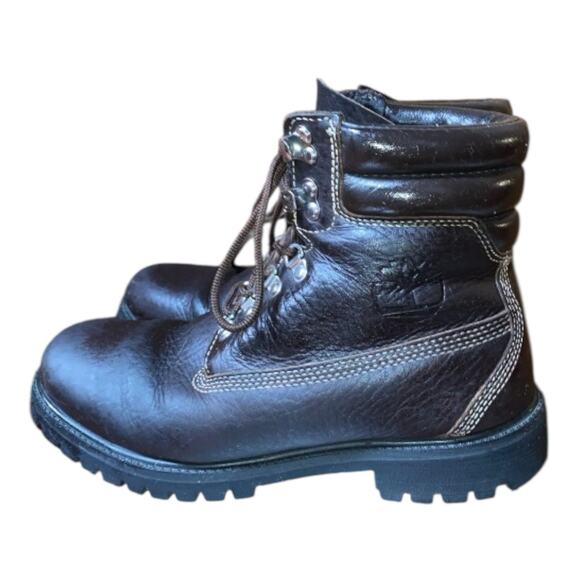 Timberland brown Full Grain Leather Boots Mens Size 9 A1UK1 A2940 - Picture 3 of 8